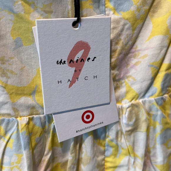 The Nines by HATCH Tank Maternity Dress Yellow Floral - Picture 5 of 6